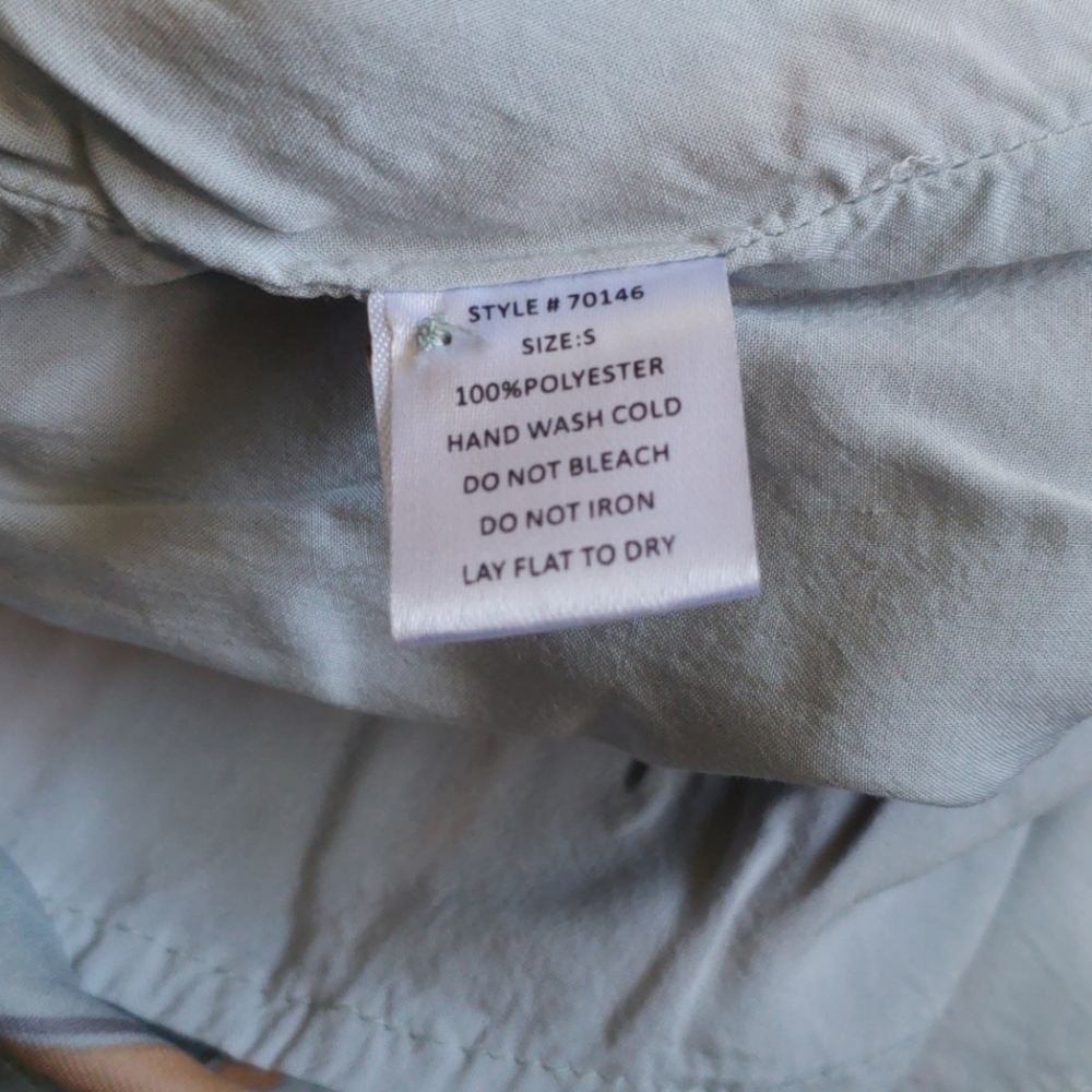 AQUA STRIPED SATIN ROMPER - Picture 16 of 16